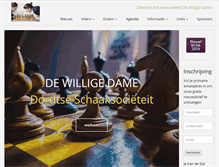 Tablet Screenshot of dewilligedame.nl